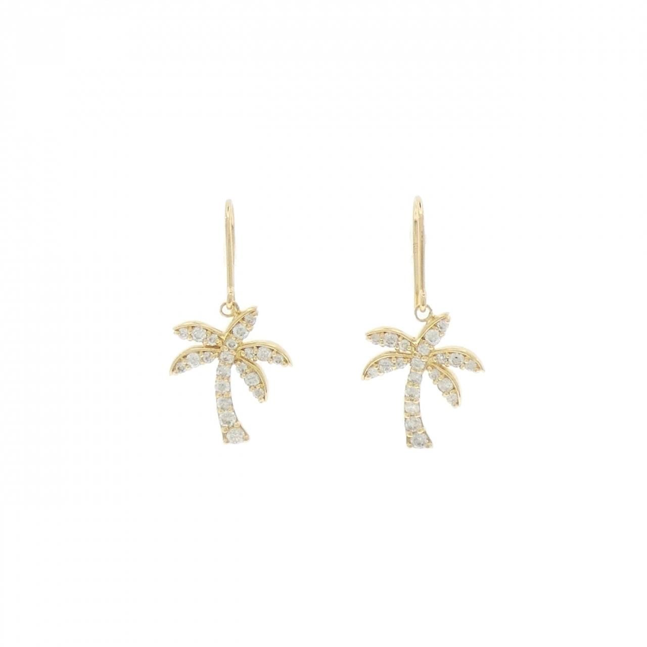 K18YG ダイヤモンド ピアス 0.70CT