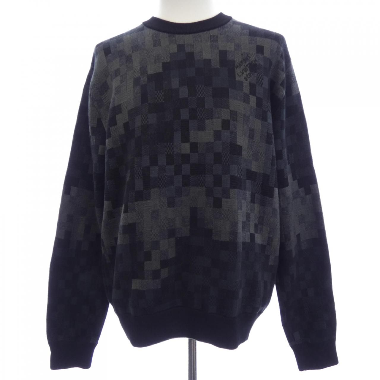 ルイヴィトン LOUIS VUITTON ダモフラージュ ジャカードプルオーバー HSN92WTMJ ニット ルイヴィトン LOUIS VUITTON ダモフラージュ ジャカードプルオーバー