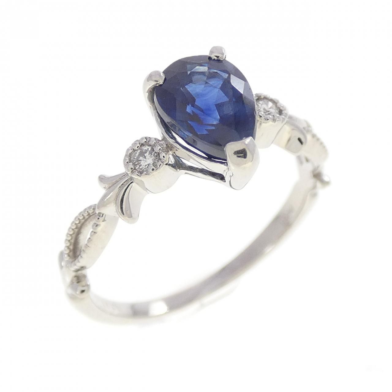 PT950 サファイヤ リング 1.111CT