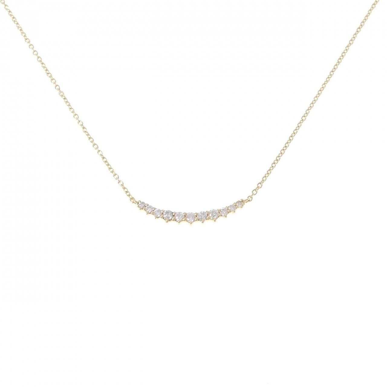 K18YG ダイヤモンド ネックレス 0.22CT