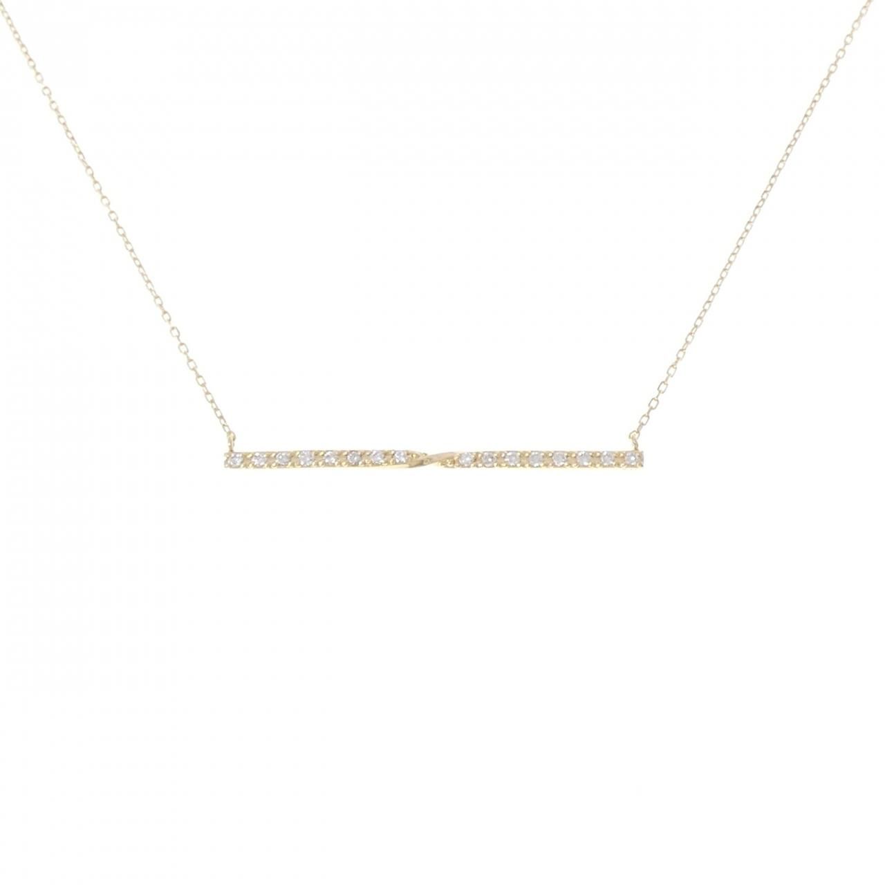 K18YG ダイヤモンド ネックレス 0.11CT