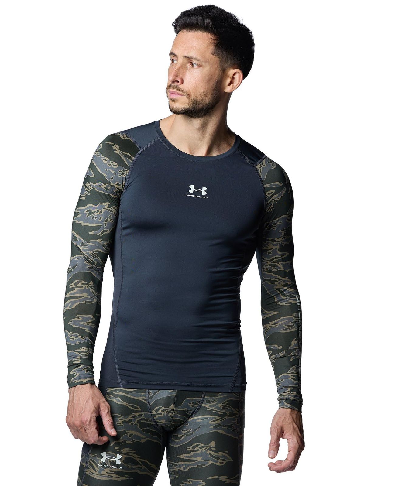 [アンダーアーマー] UA HG ARMOUR LS NOVELTY Anthracite / / XL [アントラシット] [XL]
