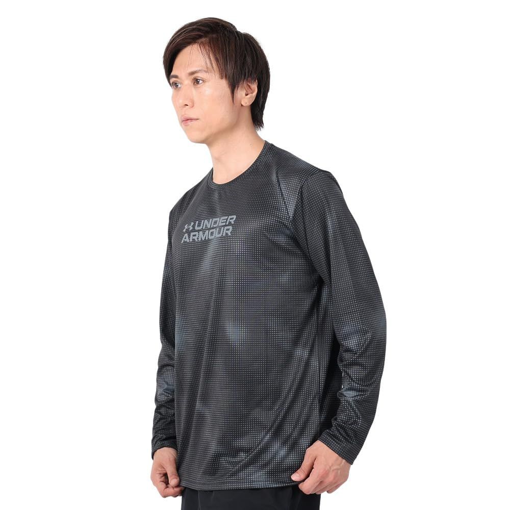 [アンダーアーマー] UA TECH LS PRINTED Black MD [ブラック] [M]