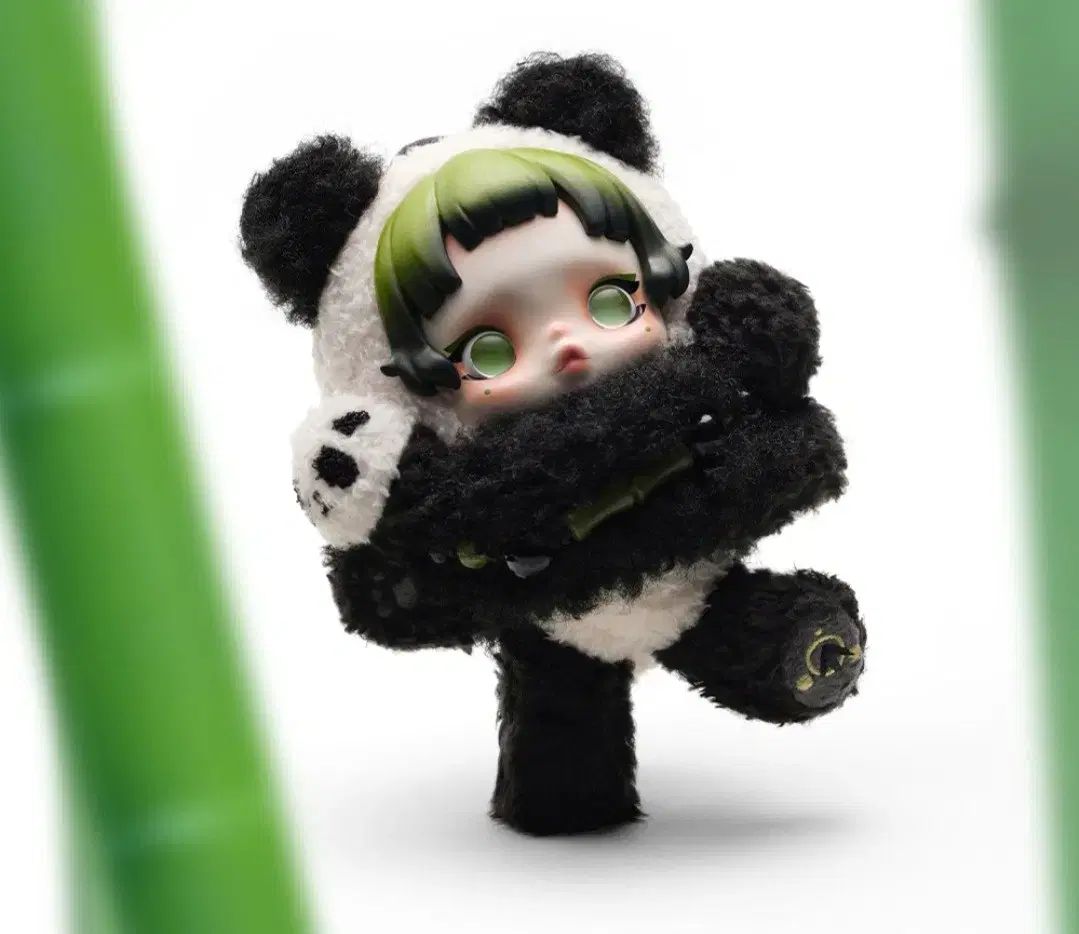 POP MART Skull Panda(スカルパンダ) レディース ロウン(RO WOON) パンダ ぬいぐるみ キーホルダー