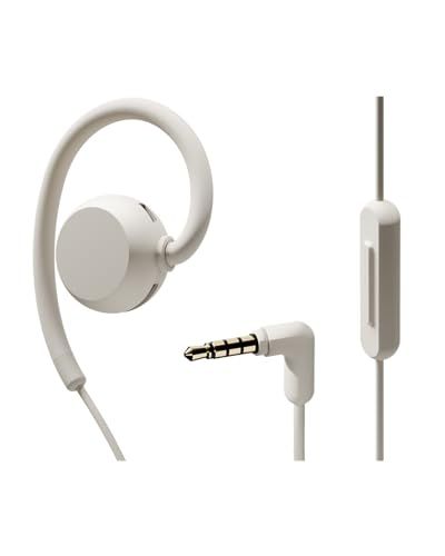 nwm (ヌーム) オープンイヤー イヤホン 有線 型 WIRED MWE006 耳スピ │ 3.5mmジャック 防水 IPX4 両耳 マイク付き 軽量 耳をふさがない 5色展開 ホワイトベージュmt 53f597af