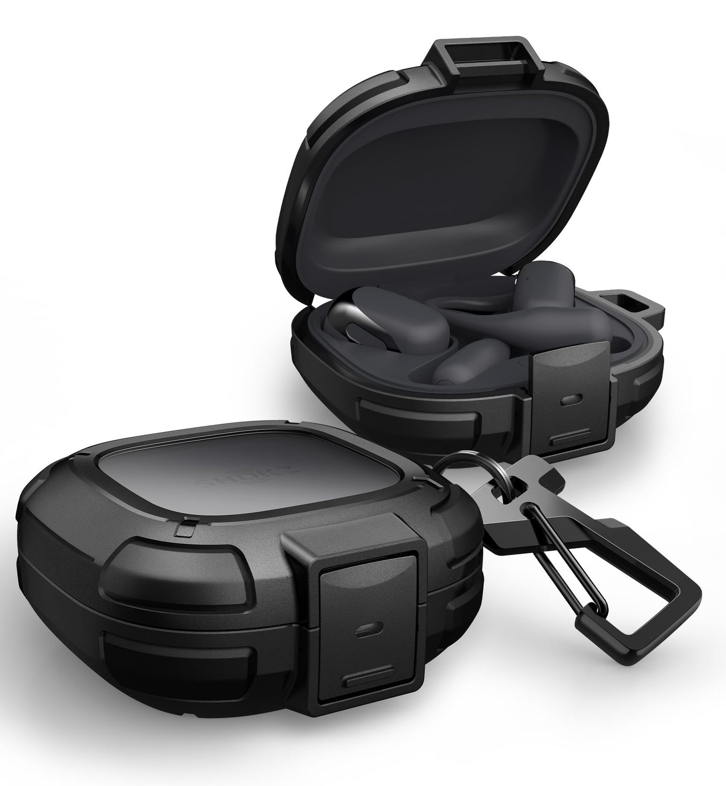 Dexnor Shokz OpenFit 2 ケース 落下防止ロック 耐衝撃 堅牢バンパー