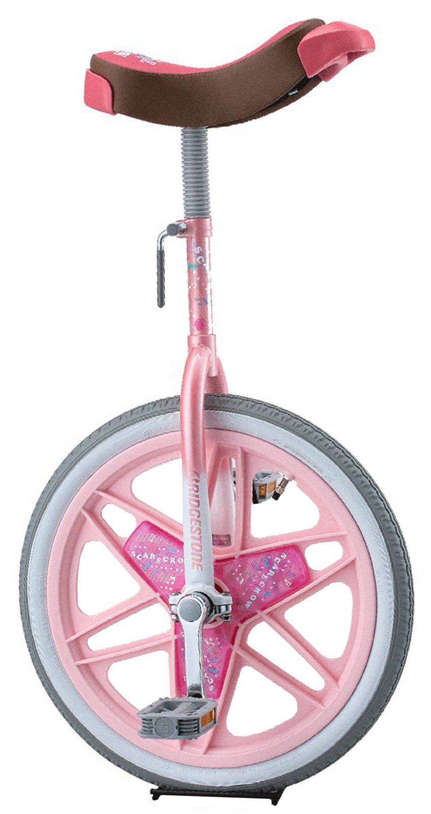 ブリヂストン(BRIDGESTONE) スケアクロウ 一輪車 小学生 子供 ピンク 18インチ スタンド付き ギフト SCW18 P1346 A001063PK [ピンク] [スタンド有(旧モデル)] [18インチ]