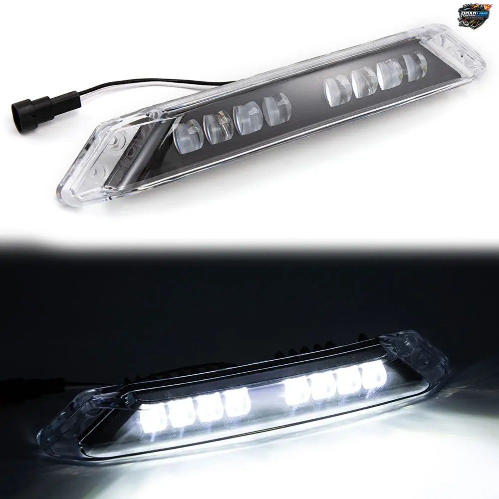 LEDフロントバンパー補助ライト、デイタイムランニングライト、12V DRL、CAN-AM RYKER 600/900 SPORTおよびRALLY EDITION 2019-2023用