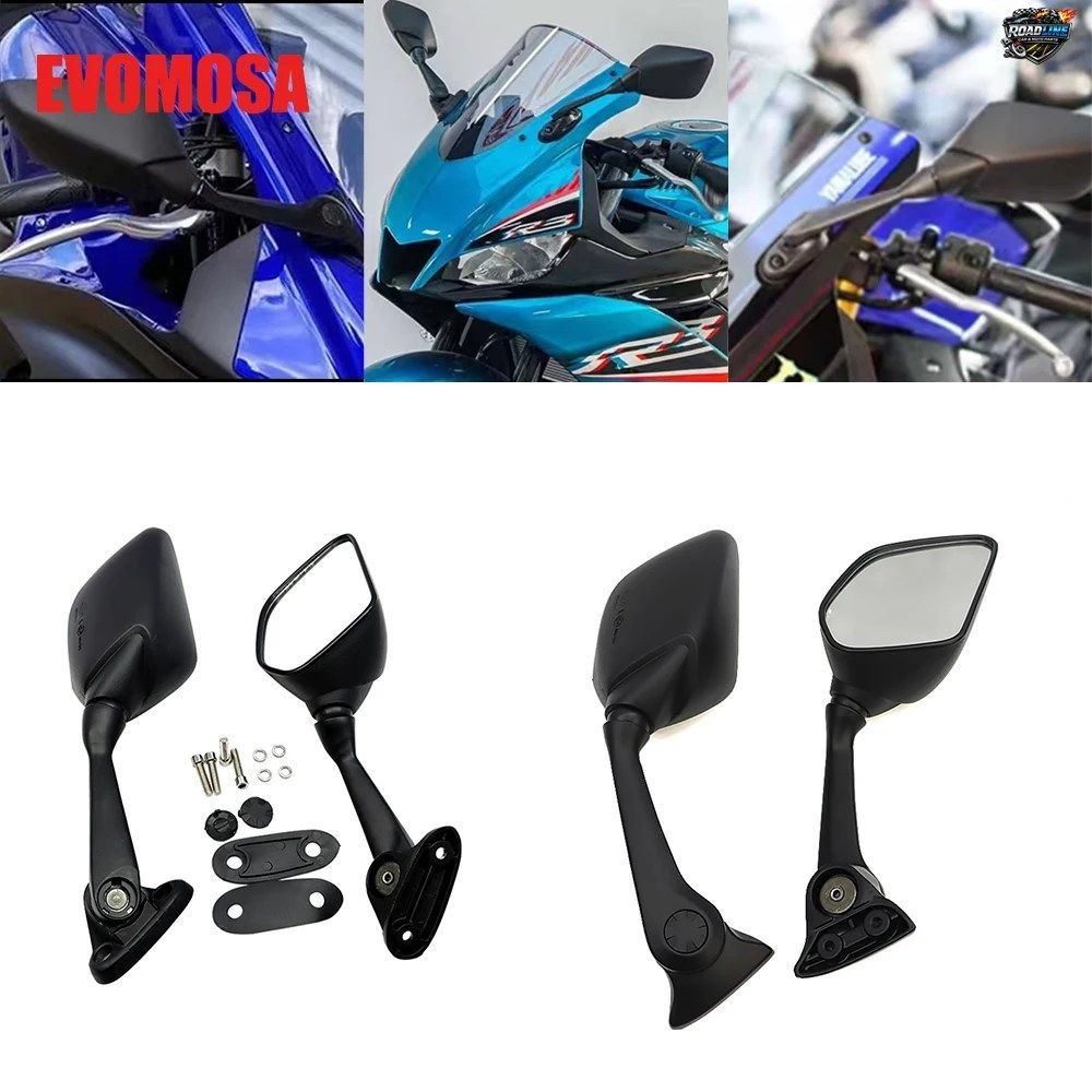 オートバイ用アクセサリー バックミラー 落下防止折りたたみ式 ヤマハ YZF-R3 YZF-R7 YZFR3 YZFR7 YZF R7 R3 2024 バックミラー
