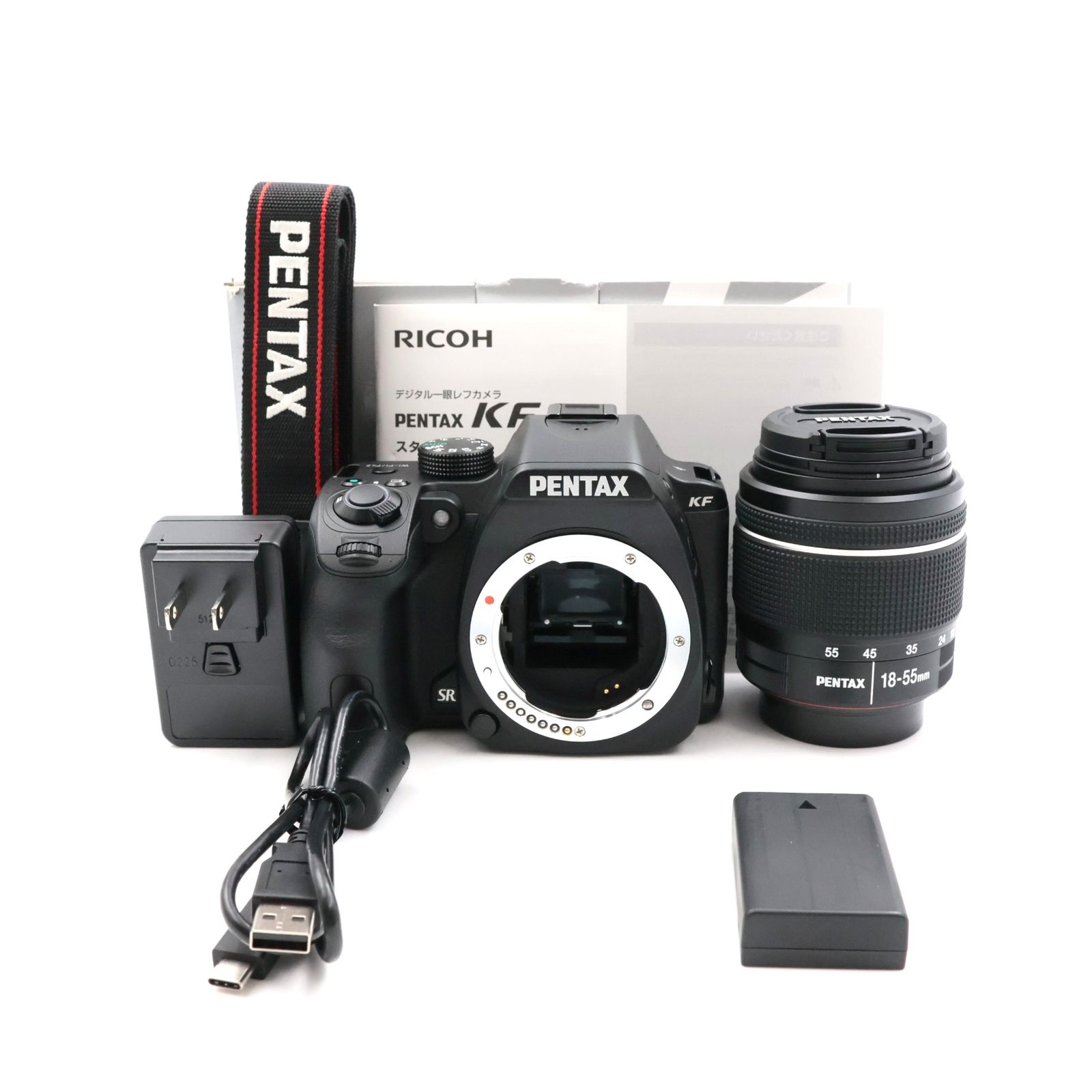 ■シャッター数400枚！新品同様■ PENTAX KF 18-55WR レンズキット ブラック APS-Cデジタル一眼レフカメラ ペンタックス