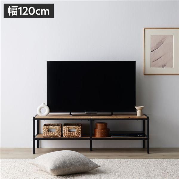 テレビボード テレビ台 単品 幅120cm ラスティックナチュラル オープンタイプ ローボード インテリア家具 TV台 TVボード 組立品