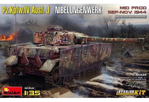 【新品】プラモデル 1/35 IV号戦車J型 ニーベルンゲン工場製中期型＜1944年9月～11月＞ フルインテリア(内部再現) [MA35339]