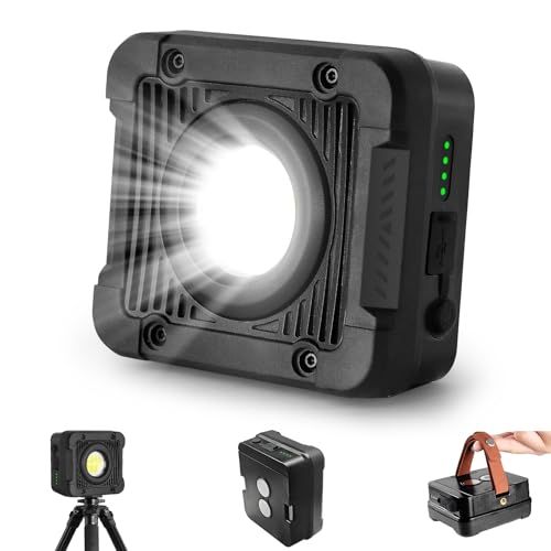 投光器 LED 充電式 作業灯【12000mAh大容量・超高輝度5000ルーメン】連続点灯168時間 無段階調光 4つ点灯モード led作業用ライト 防水 ワークライト 小型 強力マグネット 機能 屋外 アウトドア用 夜釣り 夜間工事 車の修 4b2b6a08