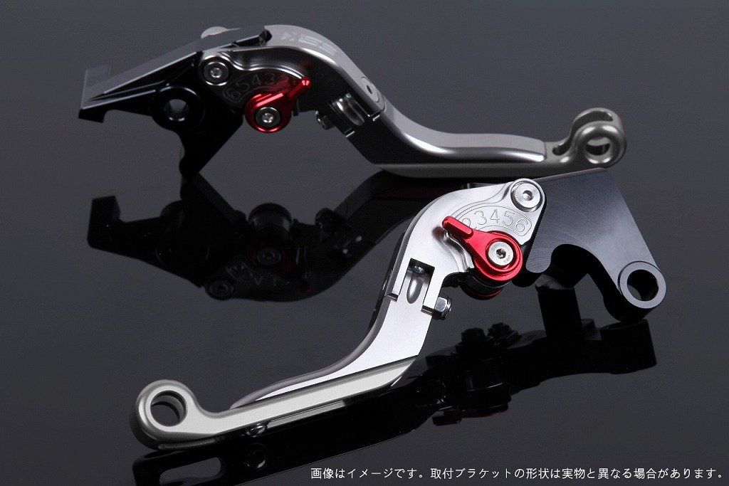 新品 SSK スピードラ アジャストレバーセット 可倒延長式 レバー本体カラー:チタン アジャスターカラー:レッド エクステンションカラー:チタン YAMAHA XMAX