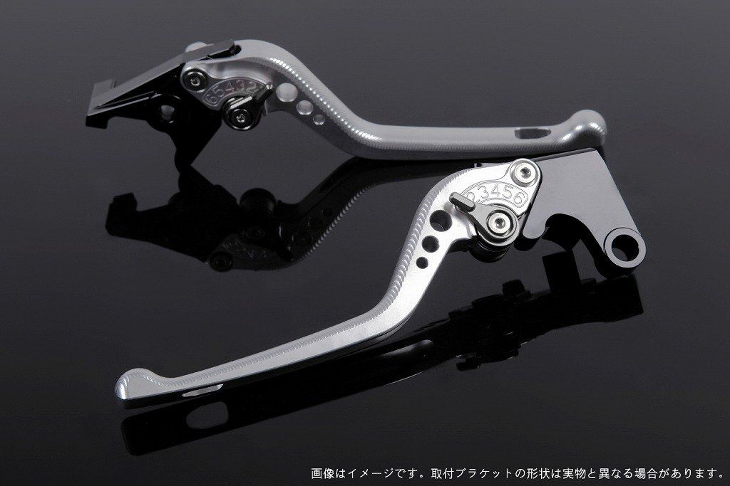 新品 SSK スピードラ アジャストレバーセット 3Dロング レバー本体カラー:シルバー アジャスターカラー:チタン SUZUKI GSX-S125/GSX-R125 2017-2019