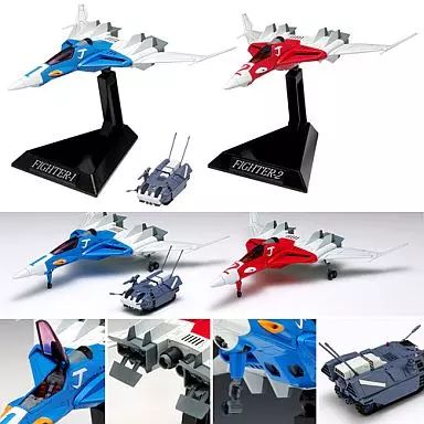 【中古】ぬいぐるみ ファイター1＆ファイター2セット(特典：ガレオン付属) 「クラッシャージョウ」 1/100 塗装済完成品