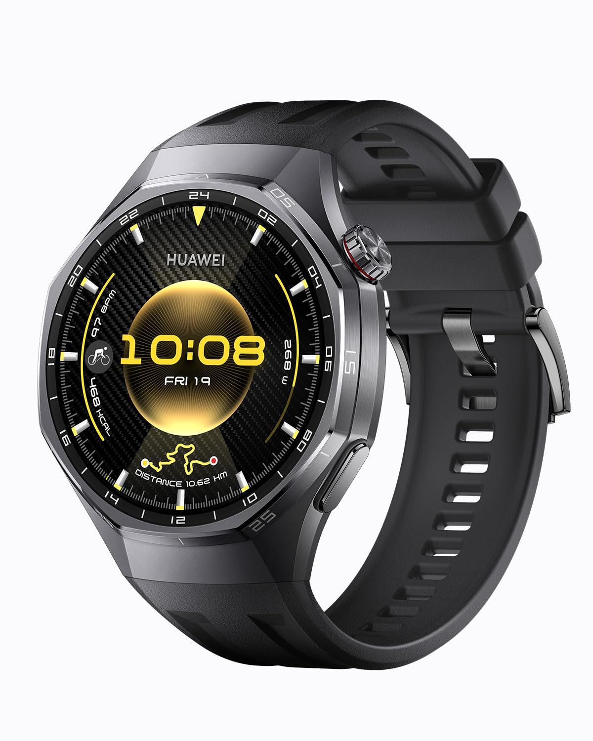 HUAWEI WATCH GT 6 Pro 46mm スマートウォッチ 1.47インチ大画面 最長21日間バッテリー サイクリング/登山/進化したゴルフナビ スポーツモード100種類以上 GPS搭載 心電図分析 [ブラック] [WATCH GT 6 Pro]