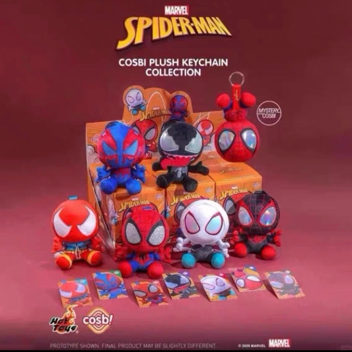 Hot Toys Cosbi MARVEL Spider-Man ぬいぐるみキーホルダー ブラインド