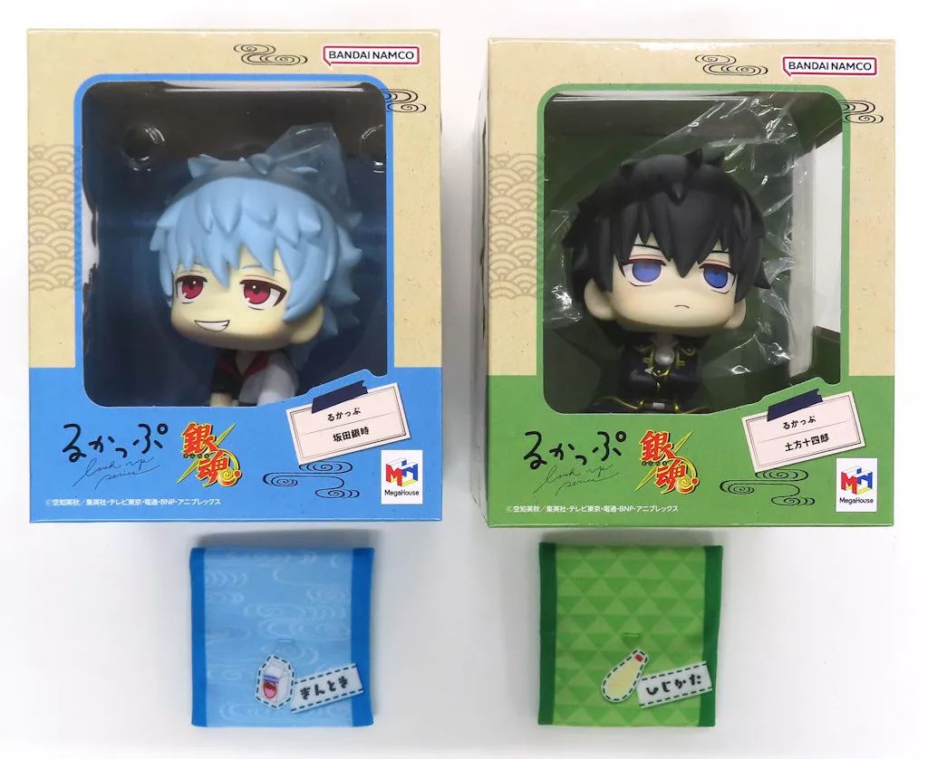 【中古】フィギュア るかっぷ 坂田銀時＆土方十四郎 セット 限定座布団付き 「銀魂」 プレミアムバンダイ限定