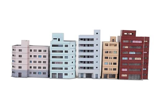 【Good in three directions】1/300 ビル セットジオラマ用 建物 ミニチュア 特撮 フィギュア用 ウルトラマン 怪獣 ガンプラ モンスターアーツ フィギュアアーツ 撮影用 背景 都市ジオラマビルセットE送料無料