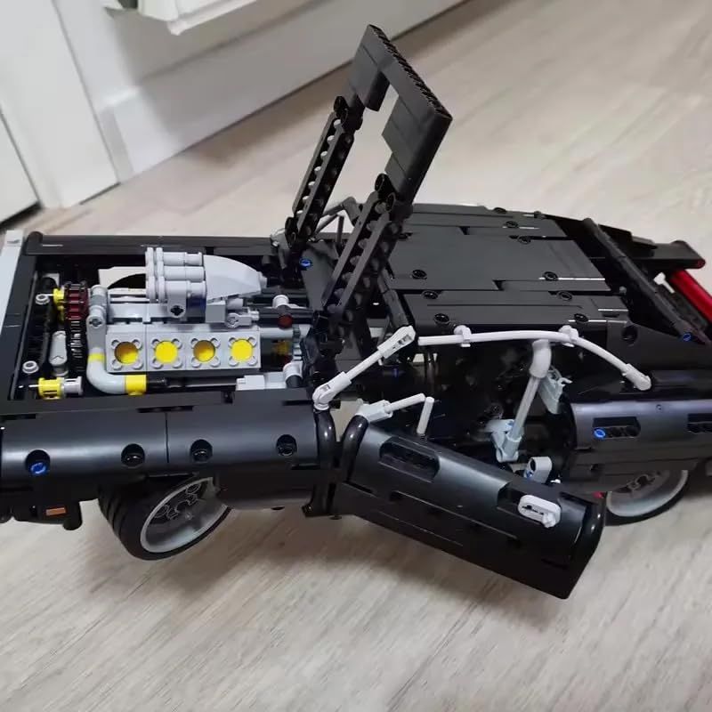 新品 zmart ダッジ チャージャー レーシングカー ビルディング ブロック モデル 映画 ワイルドスピード 名作車両 ブロック ワイスピ車模型 ドミニクカー模型 レーシングブロック アメ車ブロック マッスルカーモデル テクニックカーセット ストリートカーブ