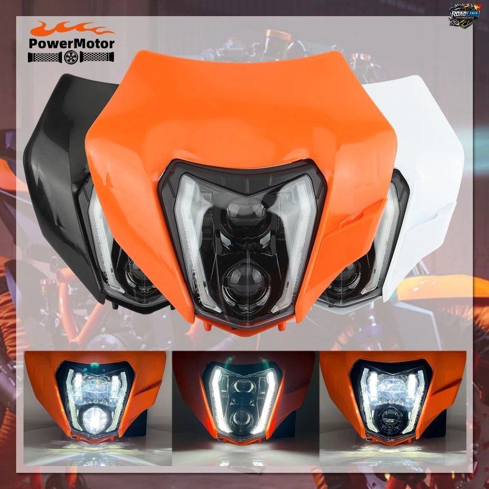 ヘッドランプ オートバイ LED ヘッドライト 2008-2016 KTM EXC XC SX EXCW SXW DUKE 125-500 FOCOS PARA MOTO DIRT BIKE ENDURO MOTOCROSS