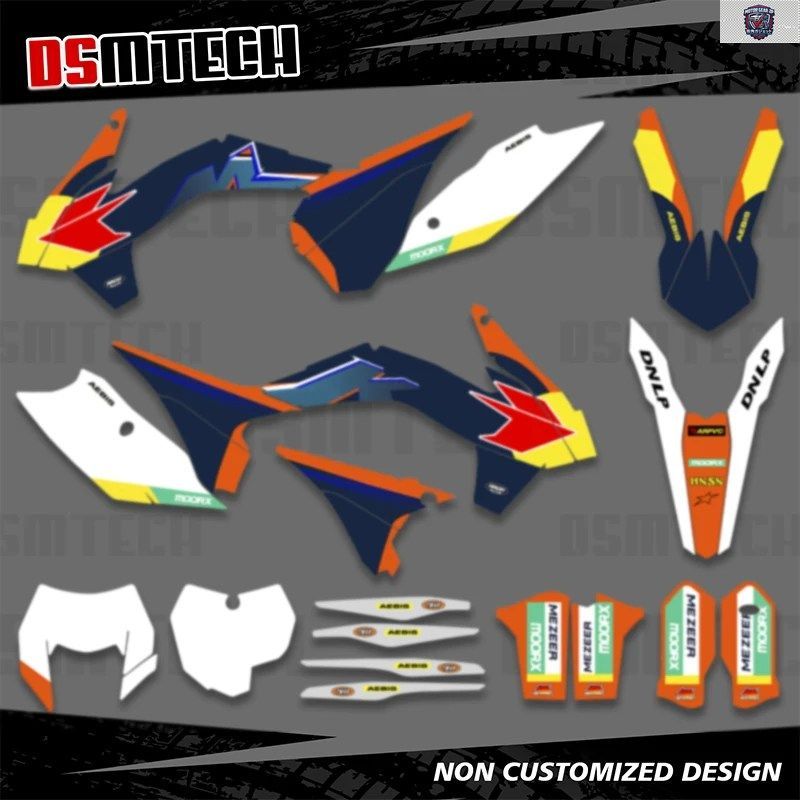 グラフィック背景デカールキット KTM EXC EXCF XCW 2014-16 125-200 250 300 350 450-500 SX SXF 2013 2014 2015
