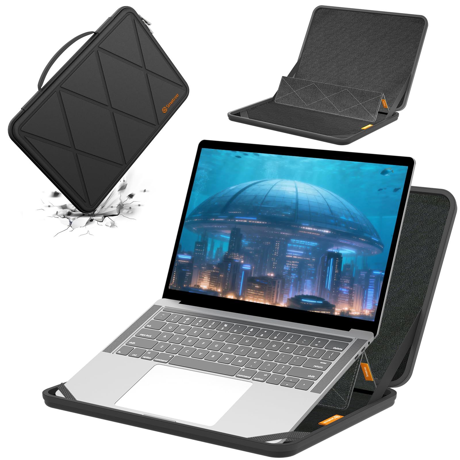 新品 Smatree MS67T ハードプロテクション 14 インチ ノートパソコンスリーブケース 適合機種： Lenovo ThinkPad P14s Gen 6/5/T14 Gen 2、HP Chromebook 14a、ASUS Chromebook F