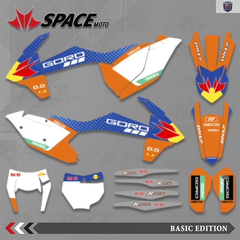 SPACE MOTO オートバイ用ステッカー グラフィック デカール KTM 2017 2018 2019 EXC XCW 125-250 300 350-450 500 2016 2017 2018 SX SXF X