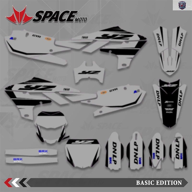 スペース ヤマハ YZF250 2019-2023 YZF450 2018-2022 WRF450 2019-2022 WRF250 2020-2023 オートバイ デカール キット 番号 名前