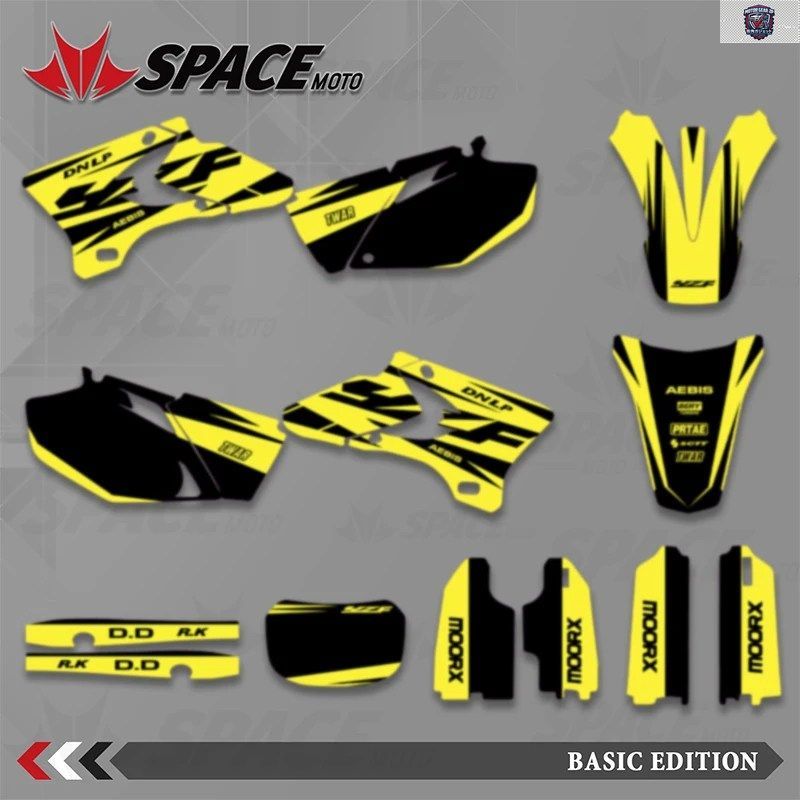 スペース フルセット グラフィック デカール ステッカー キット ヤマハ YZF250 YZF450 YZF 250 YZF 450 2003 2004 2005