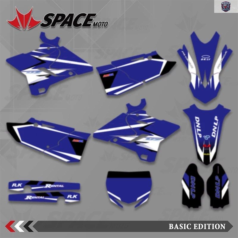 スペースモーターサイクルグラフィックデカールステッカーキット ヤマハ YZ125 YZ250 2015 - 2021 YZ250X 2016-2021