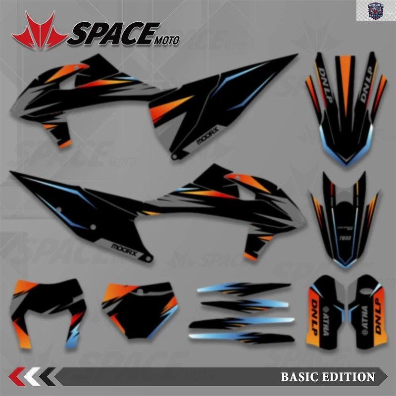 SPACE フルセット オートバイ グラフィック デカール ステッカー キット KTM SX SXF XC XCF 250 300 350 450 2019-2022 EXC EXCF XCW 2020-