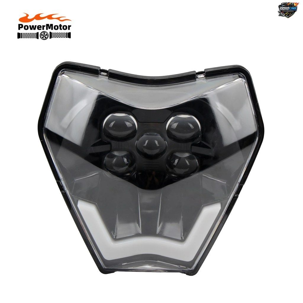 2024年式モーターサイクルピットバイク用5LEDヘッドランプ(KTM EXC XC SX XCW EXCF SXW SXF 125-500用)モトクロスヘッドライト エンデュ