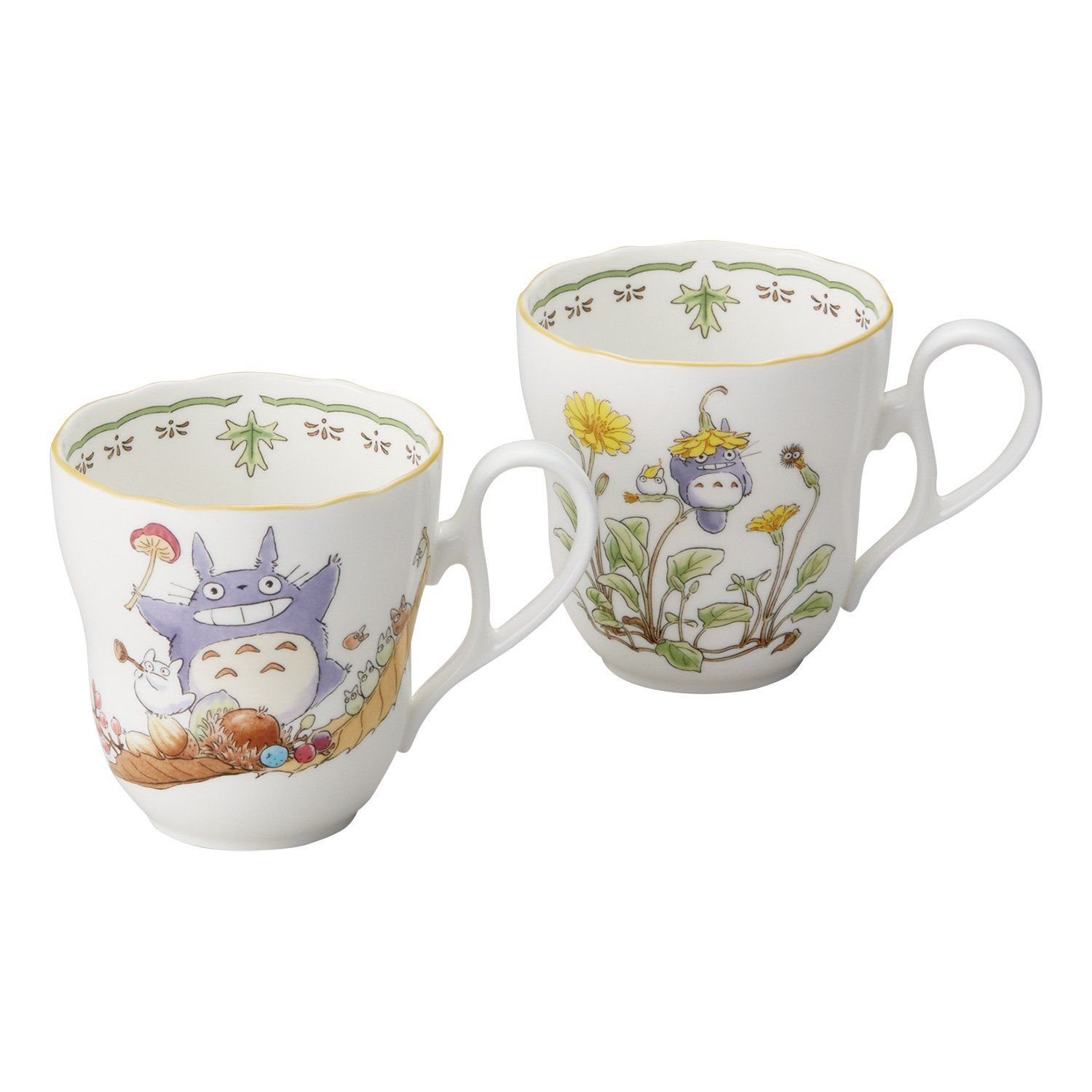 Noritake ノリタケ マグカップ ( ペアセット ) 375cc となりのトトロ 電子レンジ対応 2個 ボーンチャイナ 4924-37L/TP97855 [06:マグカップ(ペア)] [09:Dタイプ&Eタイプ]