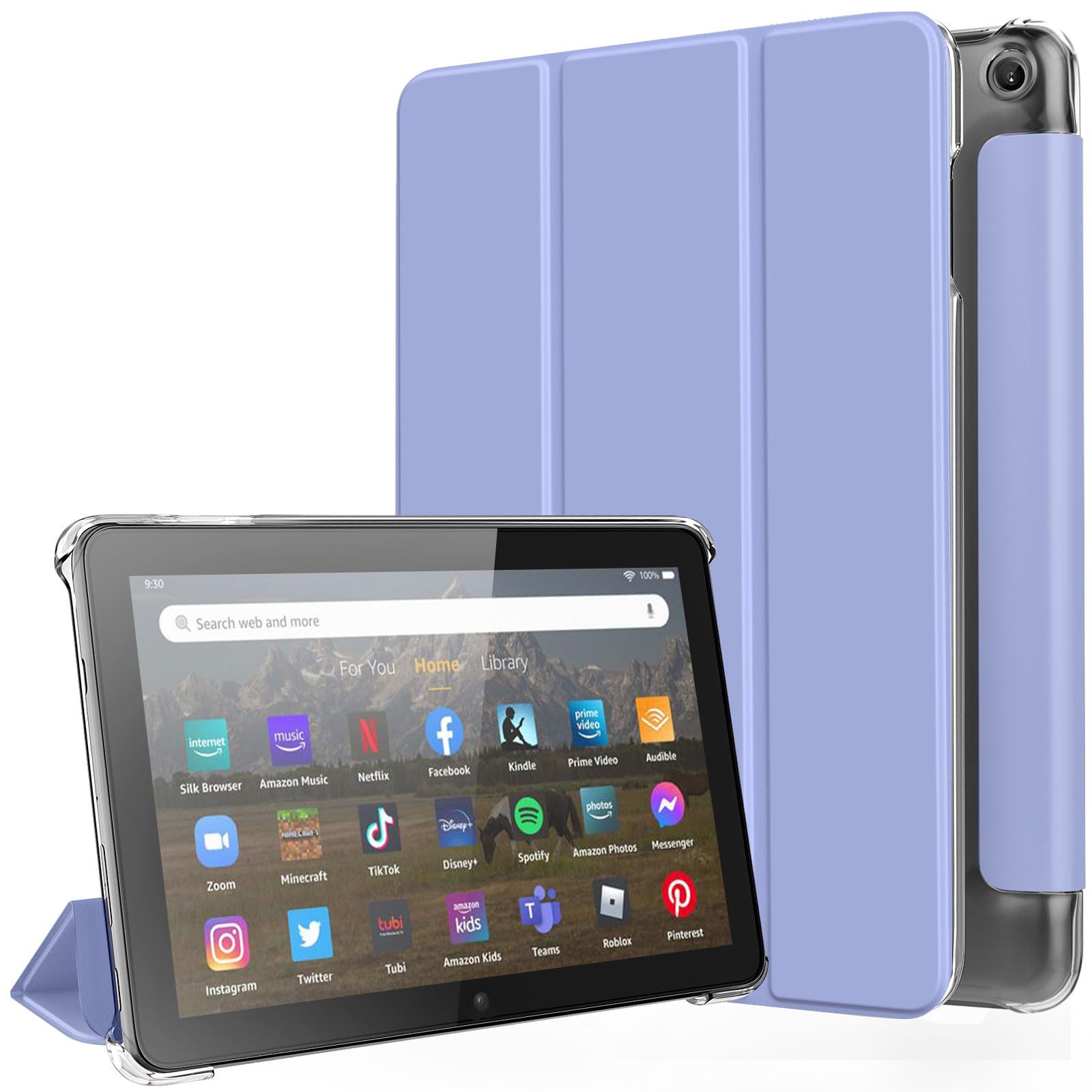 12世代 Fire HD 8 64GB RAM 4GB + スリップインケース 新品 fire hd 8 ケース 2024/2022/2020 第12世代/第10世代 TiMOVO Fire