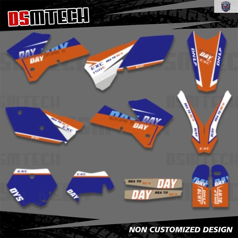 オートバイ用グラフィックデカールステッカーキット KTM 525 450 400 300 250 200 125 SX SXF MXC XCF XCW EXC EXCF 2005 2006 2007