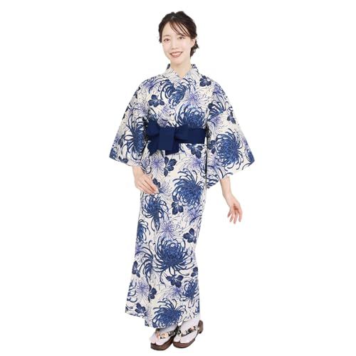 [Fuuka] 旅館浴衣 単品 リネン浴衣 レディース 大きいサイズ 業務用 寝巻き 温泉浴衣 おしゃれ （桜香 牡丹の詩 百合の華 藍華乱菊 凛椿 風雅カルタ）S M L LL サイズmt f750e663