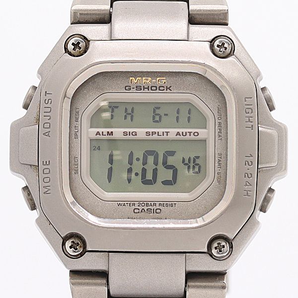 良品 稼働 カシオ Gショック MR-G MRG-110T QZ チタン デジタル文字盤 