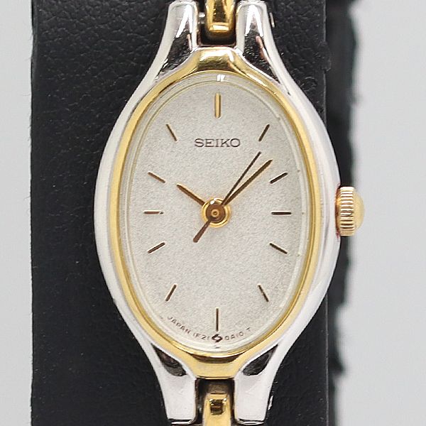 良品 稼働 セイコー 1F21-5A00 QZ シルバー文字盤 レディース腕時計 2011000 5BJY MYT ABC24763