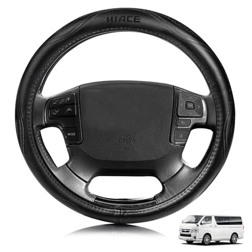 R★トヨタ に適用 ハイエース Hiace 200系 3型 ４型 5型 6型 対応 ハンドルカバー 高級本革 ステアリングカバー おしゃれなデザイン 透湿性あり 耐摩耗性 防水仕様 汚れ防止 滑り止め 通気性優れ３Ｄグリップ 専車ロゴ オール 16687b24