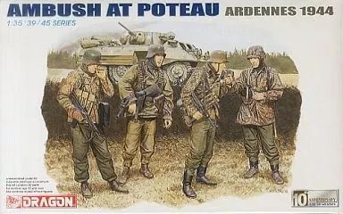 [Used] Plastic Model 1/35 AMBUSH AT POTEAU ARDENNES 1944 -Poteau Interceptor Battle Ardennes 1944- 4 Body Set “'39-'45 SERIES” [6176]