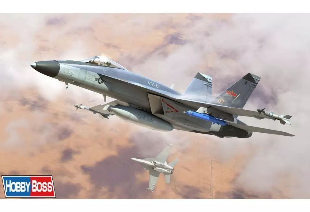 【中古】プラモデル 1/48 F/A-18E スーパーホーネットVFC-12 「ファイティングヴィークルシリーズ」 [85818]