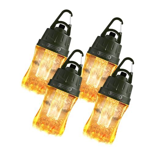 GOODGOODS 四個セット LED ランタン キャンプランタン 300lm 大光量 雰囲気照明 電球色 実用点灯3?60時間 無段階調光 USB-C充電式 コードレス IP65 防水 コンパクト 小型 防災 停電 緊急 非常用 停電対策 SK-D7送料無料