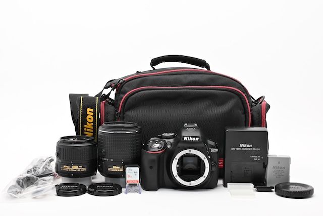 ＜良品＞ Nikon デジタル一眼レフカメラ D5300 ダブルズームキット2 ブラック