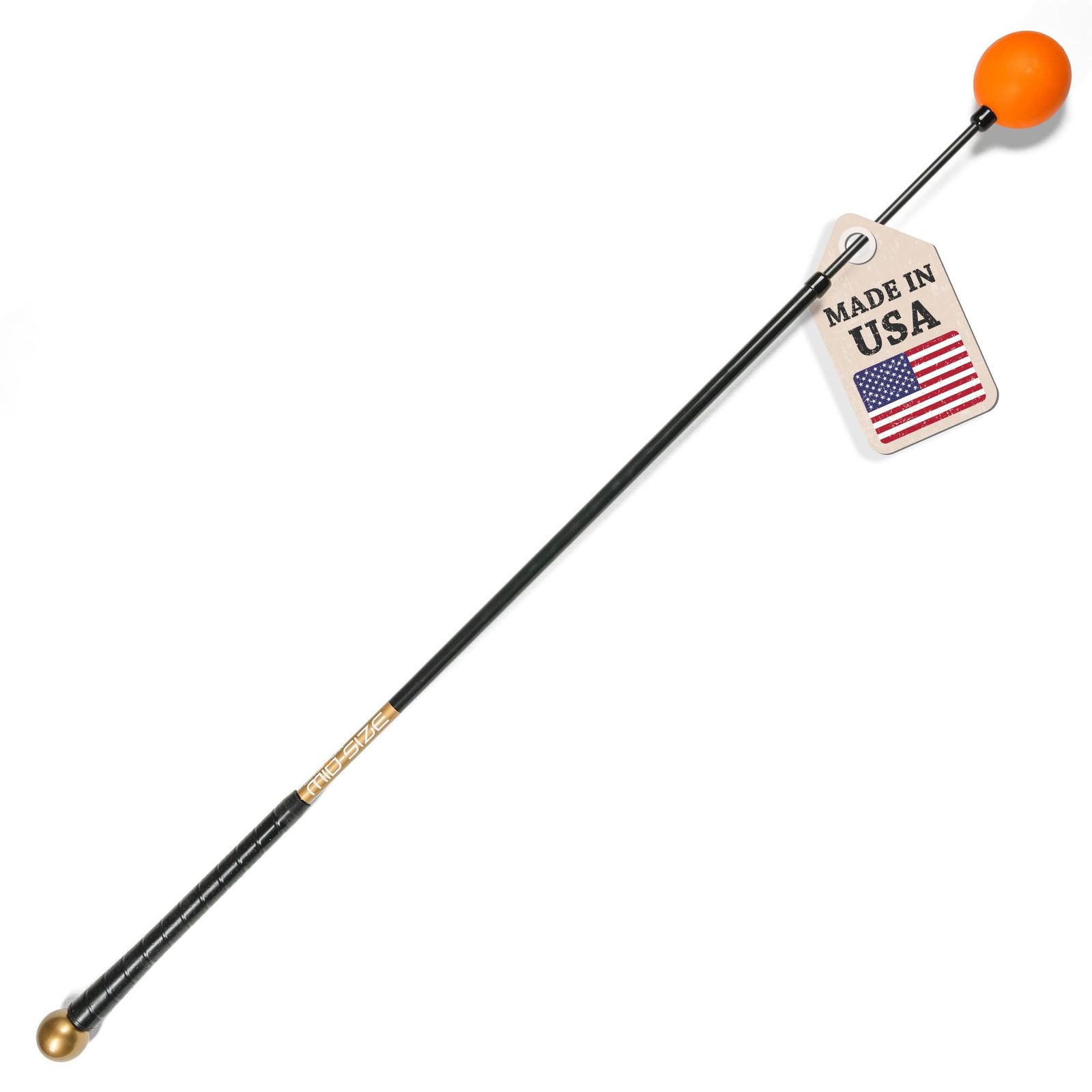 【PGAプロ多数愛用・世界80万本】Orange Whip 日本公式 スイングトレーナー コンパクト｜室内ゴルフ素振り・体幹強化・旅行携帯 [04.コンパクト]