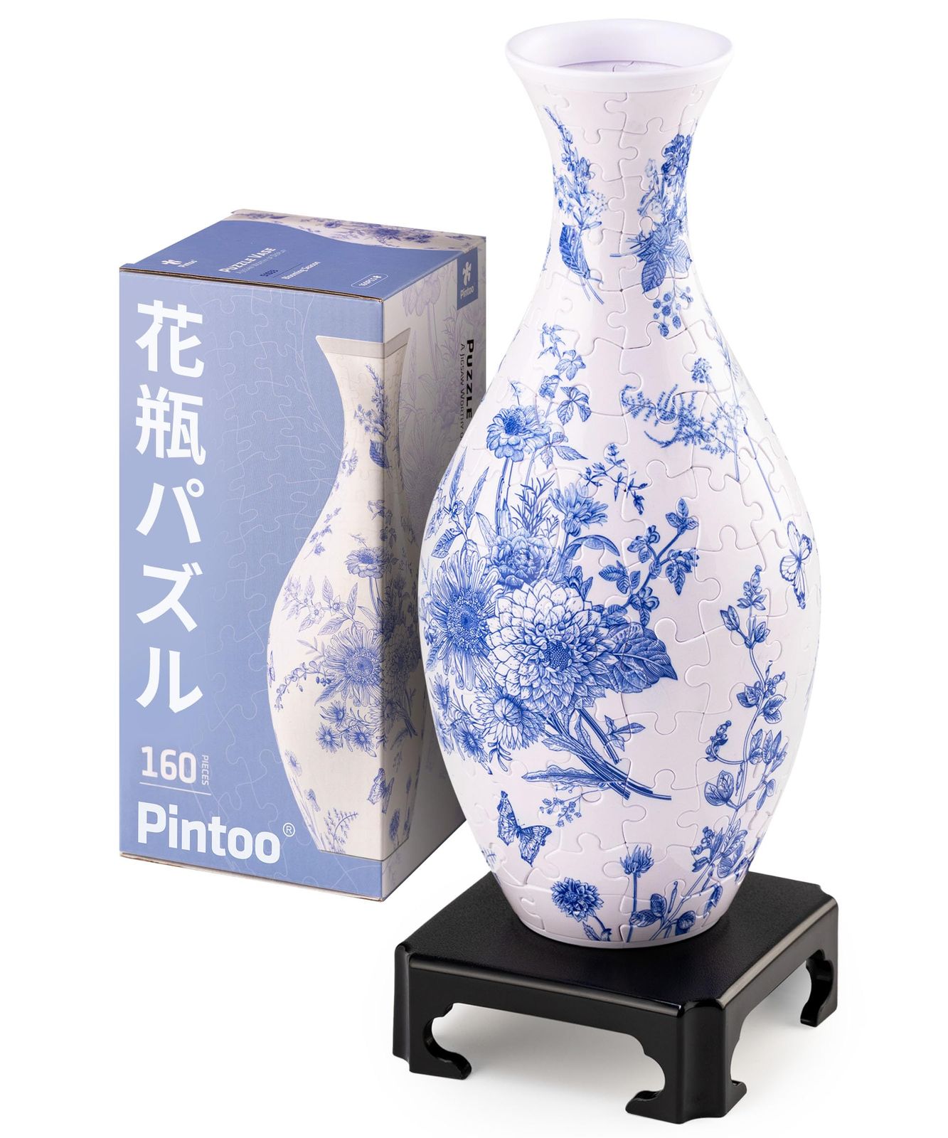 ピントー(Pintoo) 160ピース 3D立体花瓶パズル【花は咲いている】(11X11x24cm)生け花 水栽培可能 プレゼント インテリア[S1033]/ 315fe98d