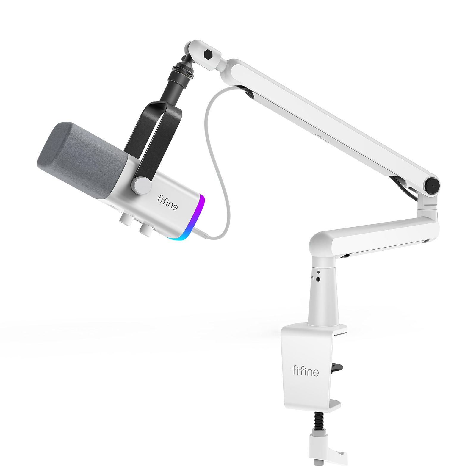 新品 FIFINE ゲーミング XLR/USB マイク&マイクスタンドセット