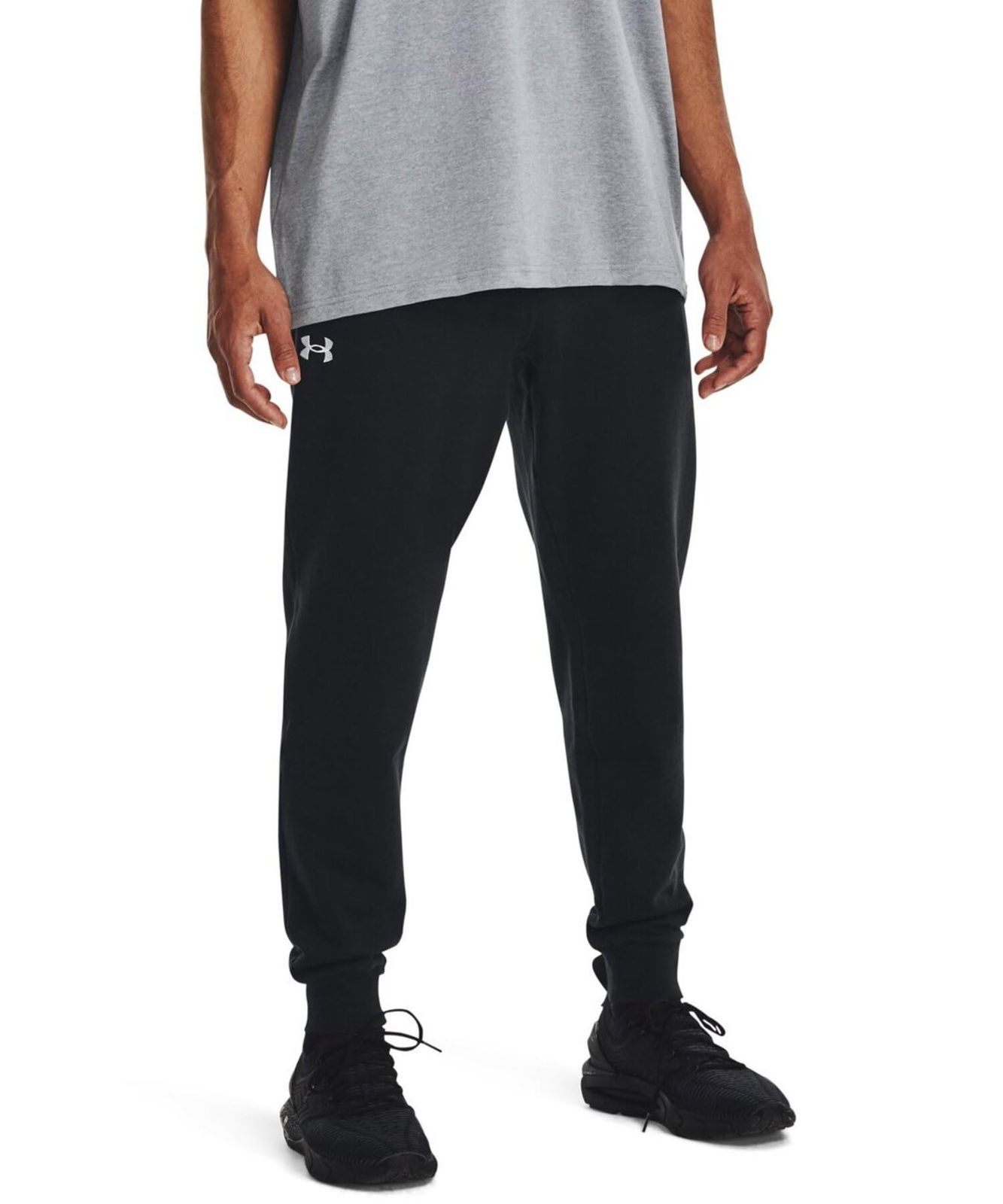 [Under Armour] UA Rival Fleece Joggers Black White LG [ブラックホワイト] [L]