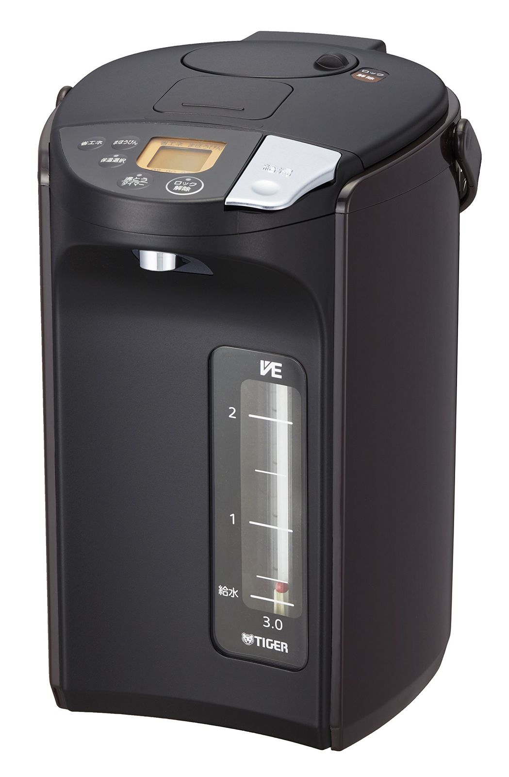 タイガー魔法瓶(TIGER) 電気ポット 蒸気レス VE 電気 まほうびん とく子さん 3.0L ブラウン PIS-A300-T [2)2021年度モデル/3.0L] の商品写真